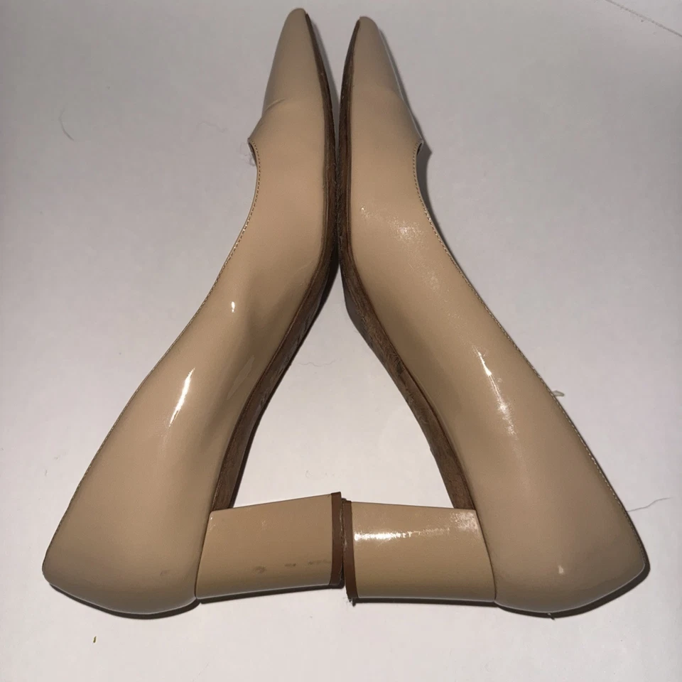 Zapatos de salón Kate Spade New York charol tostado punta punta EE. UU. 9,5 Foto 3 de 4