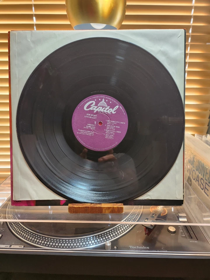 Bob Segar And The Silver Bullet Band, Live Bullet, 1977 Capitol Dbl.Lp, VG+/VG - Изображение 3 из 4