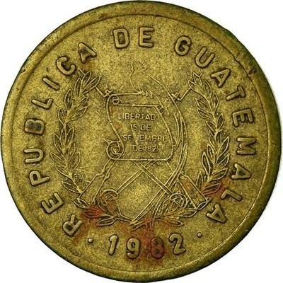 Guatemala | 1 Centavo Coin | Bartolomé de las Casas | Km:275