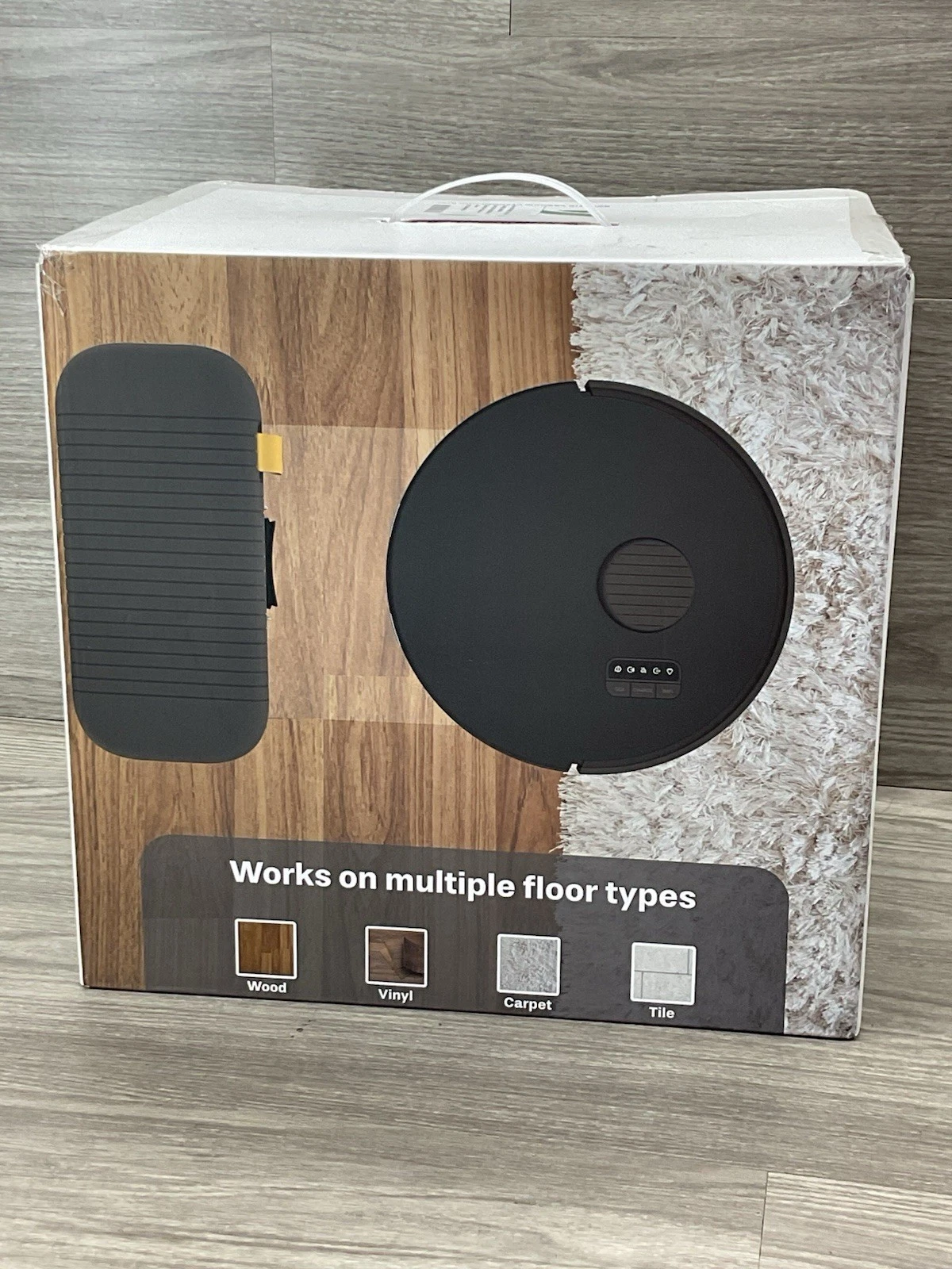 bobsweep - Bio Auto-Empty Robotic Vacuum Cleaner & Mop, Rock - PET24-7-113