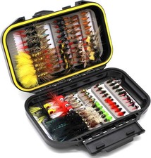 Fishing Flies Assortment Kit Dry Wet Nyphms Tenkara Popper Streamer Woolly Bugge