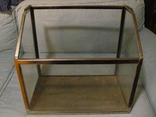 Vintage Stainless Steel Slate Bottom Aquarium Terrarium Fish Tank 15 - 20 Gallon