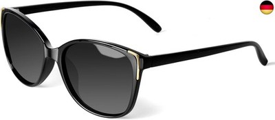 Face Shadow Sonnenbrille Damen Polarisiert Cateye mit UV400 Schutz Metall