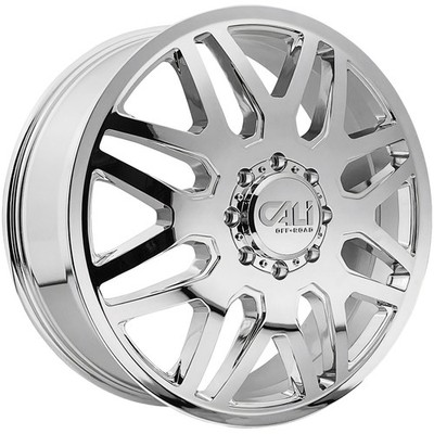 Cali Off-Road 9115D Invader Dually Front 22x8.25 8x6.5'' Chrome Wheel Rim