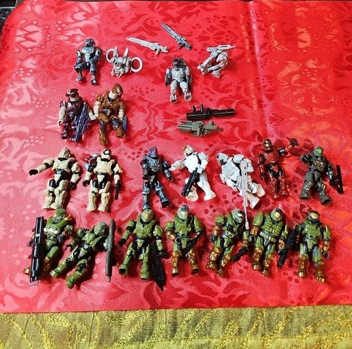 LOT 40 ZUBEHÖR HALO Mega Bloks Construx Gebäude Figur UNSC MARINE COD #676