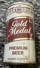 Dart Drug Gold Medal 12oz Pull Tab Beer Can Eastern Brewing Corp Hammonton, NJ