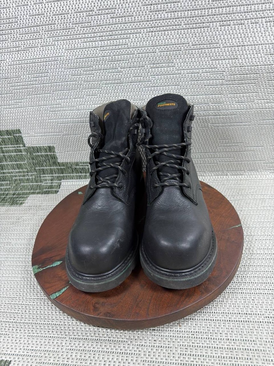 Hytest Footrests Mens Black Leather Work Boots‎ ASTM F2413 18 Size 11.5 Hytest Men main image 3