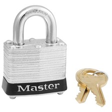MASTER LOCK 3KAS3BLK Lockout Padlock,KA,Black,1-1/4"H,PK3 6MCG7