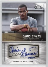 2012 SAGE Hit Auto Gold 208/250 Chris Givens #A2 Auto 0b3