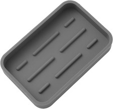 Silicone Kitchen Sink Organizer Tray Multiple Usage,Easy Clean Sponges Holder