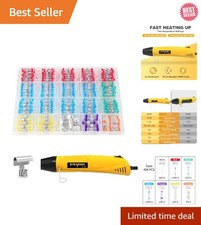 400 PCS Solder Seal Wire Connectors with Heat Gun Kit - Solder Sticks Wire Te...