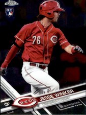 2017 Topps Chrome #74 Jesse Winker RC Rookie Card. rookie card picture