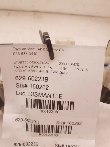 Interruptor de columna interruptor de giro y limpiaparabrisas compatible 03-04 LEXUS GX470 122160 Foto 4 de 4