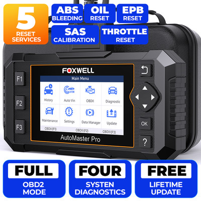 FOXWELL OBD2 Scanner Check ABS SRS Engine Auto Diagnostic Tool Oil/SAS/EPB Reset