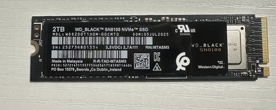 Western Digital WD_BLACK SN8100 2TB PCIe 5.0 NVMe SSD - NEW Open Box.