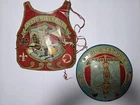 Vintage 1950s Marx tin litho King Arthur Excalibur Shield And Armor