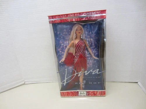 Vintage 2002 Mattel Diva Collection RED HOT Barbie Doll NRFB Box Damage