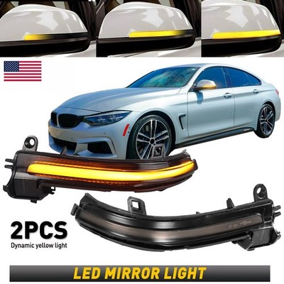 For BMW F20 F30 F33 F34 F32 New 2Pcs Dynamic Turn Signal Mirror Sequential Light