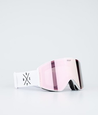 NEU mit Etikett Sight Skibrille White/Champagner Mirror Dope Einheitsgröße
