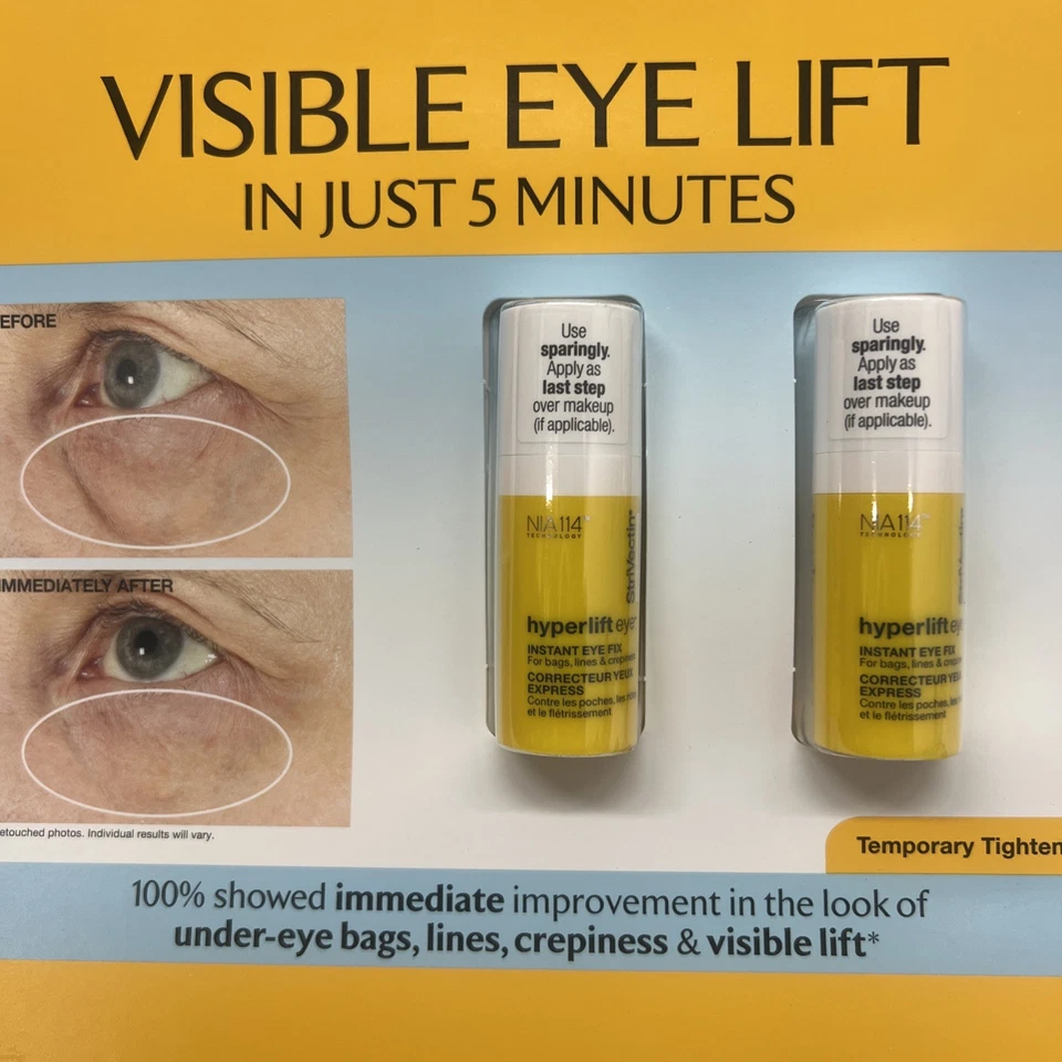 Strivectin Visible Eye Lift Hyperlift Instant Eye Fix .34 oz X 2 - Image 2 of 2