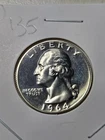 1964 PROOF CAMEO SILVER WASHINGTON QUARTER  (Q135)