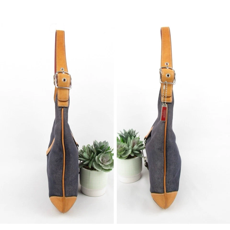 Bolso hobo vaquero vintage Coach Y2K Foto 3 de 4