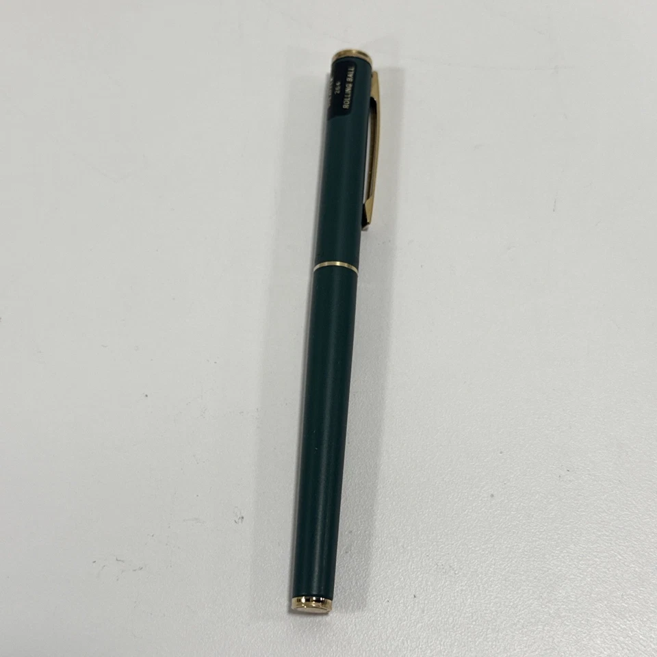 Bolígrafo Sheaffer 264 verde mate con borde dorado y caja Foto 4 de 4