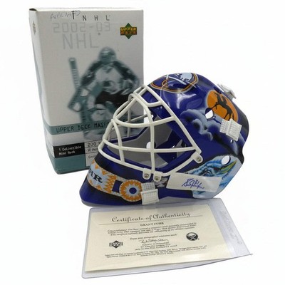 Grant Fuhr Autographed Buffalo Sabres Mini Mask, With Upper Deck Authentication