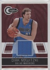 2010-11 Totally Certified Red Materials 91/249 Dirk Nowitzki #80 HOF 9b3