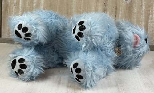 Build A Bear Blue Terrier Westie Shaggy 12” Dog Plush + Crystal Charm Collar! - Picture 6 of 8