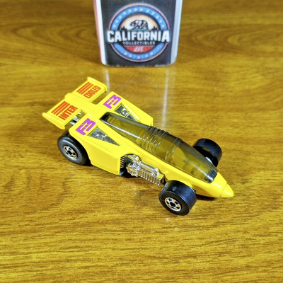 Vintage Hot Wheels Speed Fleet Shadow Jet Yellow BW Blackwall