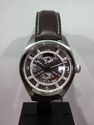 NEW Authentic HAMILTON JAZZ MASTER  H725150 42MM STRAP S/S Box/Papers