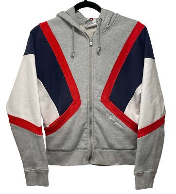Vintage 90's Champion Reverse Weave Colorblock Zip Up Hoodie