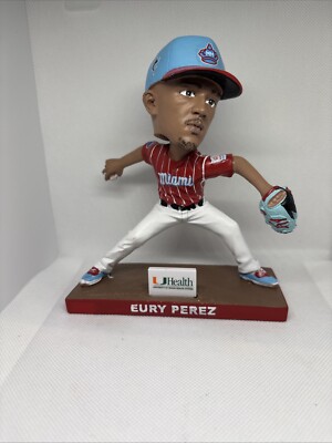 Eury Perez- Miami Marlins x U Health - SGA Bobblehead MLB NO BOX