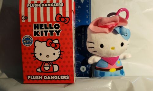 4" Hello Kitty Sheriff Dangler Plush Adventure Series Western Pink Cowboy Hat