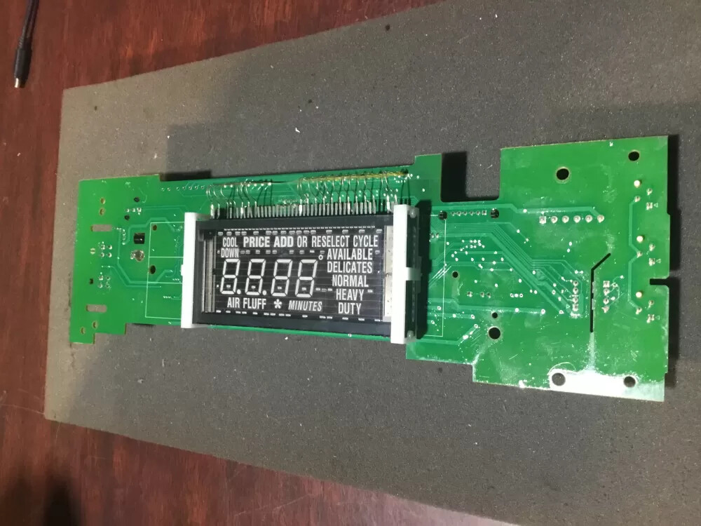 Whirlpool W10852653 Washer Control Board LCD Display AZ81982 NR1184 Replacement