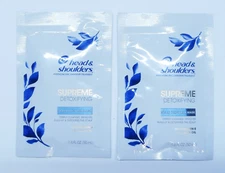 Head & Shoulders Supreme Detoxifying Scalp Pre-Wash Mask 1.6 oz 2 Packs