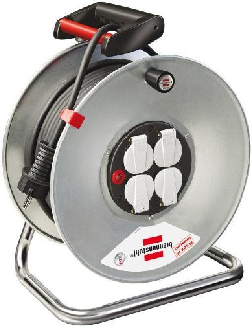 Avvolgicavo Brennenstuhl 25m 4 Prese H05VV-F 3G1,5 - Qualità Garant