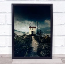 The House On Hill Creative Edit Edited Montages Composites Wall Art Print