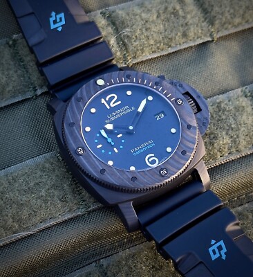 Panerai Luminor Submersible Carbotech 47mm PAM00616 PAM 616 Box Papers 2nd Strap