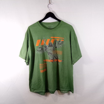 RETURN TO SENDER HEAVEN KNOWS DEATH ANGEL GRAPHIC PRINT BOXY CROPPED TEE SHIRT