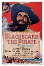 Blackbeard, the Pirate 1952 - Vintage Pirate Classic Movie Poster