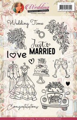 FIND IT MEDIA  ACRYLIC STAMPS - WEDDING