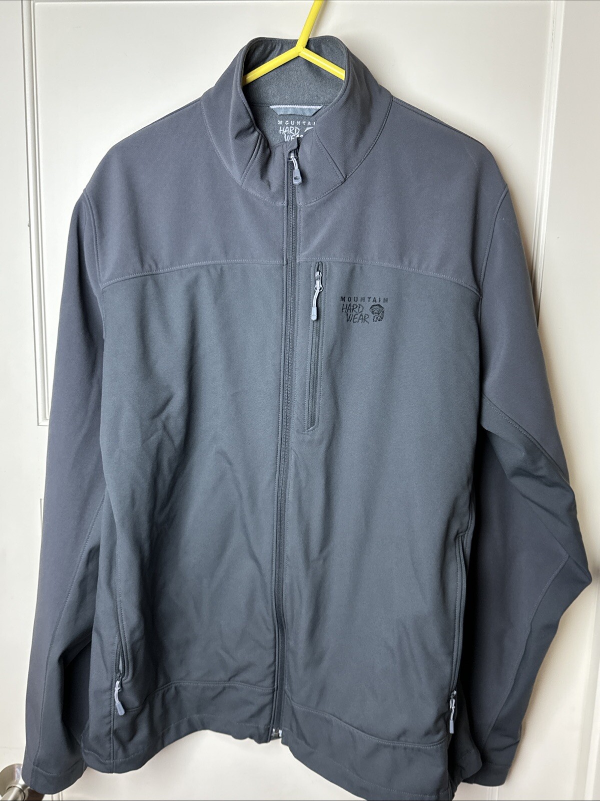 Mountain Hardwear Jacket Mens XL Dark Gray, Soft Shell  Jacket Stretch