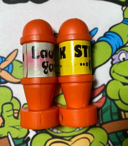 TMNT Party Wagon 1988 Vintage Bombs Set Stink O & Laugh Gas Parts 885G Z16