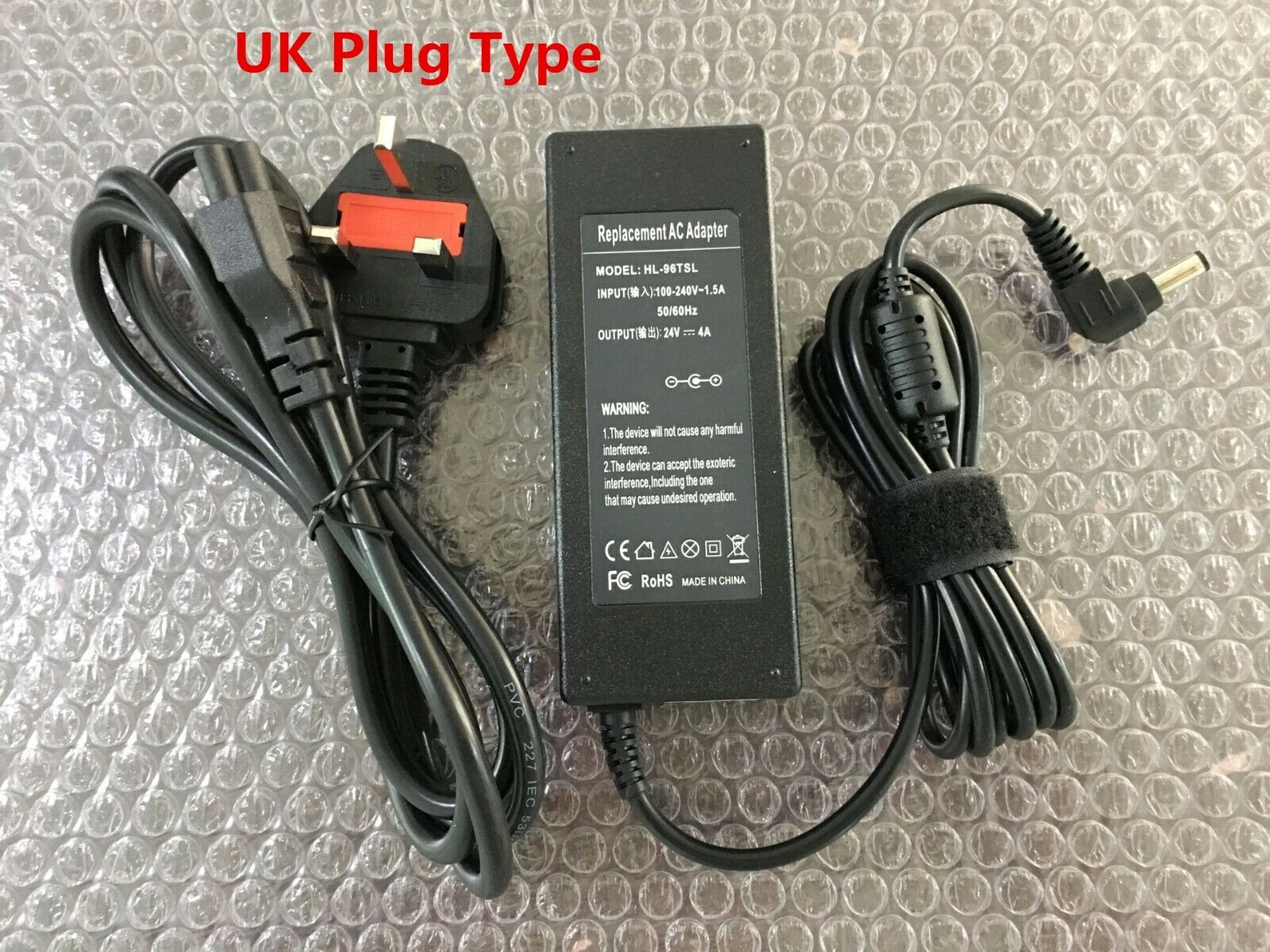 AC/ DC Power Adapter INPUT 100-240V 50/60Hz 1.5A OUTPUT 24V 4A EU/UK/US/AU  Plug