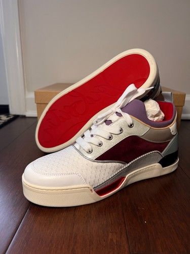 CHRISTIAN LOUBOUTIN AURELIEN MULTICOLOR FLAT SNEAKERS - MENS 43