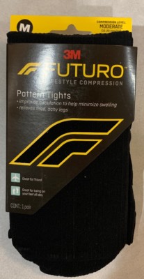 3M FUTURO Pattern Tights - Medium - Moderate Compression (71072EN)