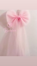 Fiocco Nascita bimba In Tulle rosa da appendere come fuori porta              