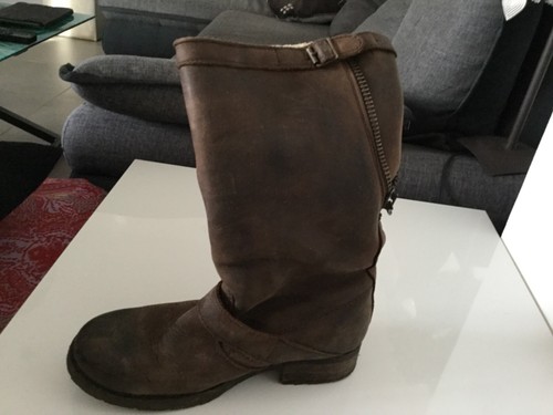 Bottes Noires CLAK Pointure 39 - Talon 3,5 Cm, Cuir, Occasion Très Bon état